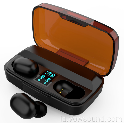 TWS Stereo in-Ear Earpiece dengan Charging Case